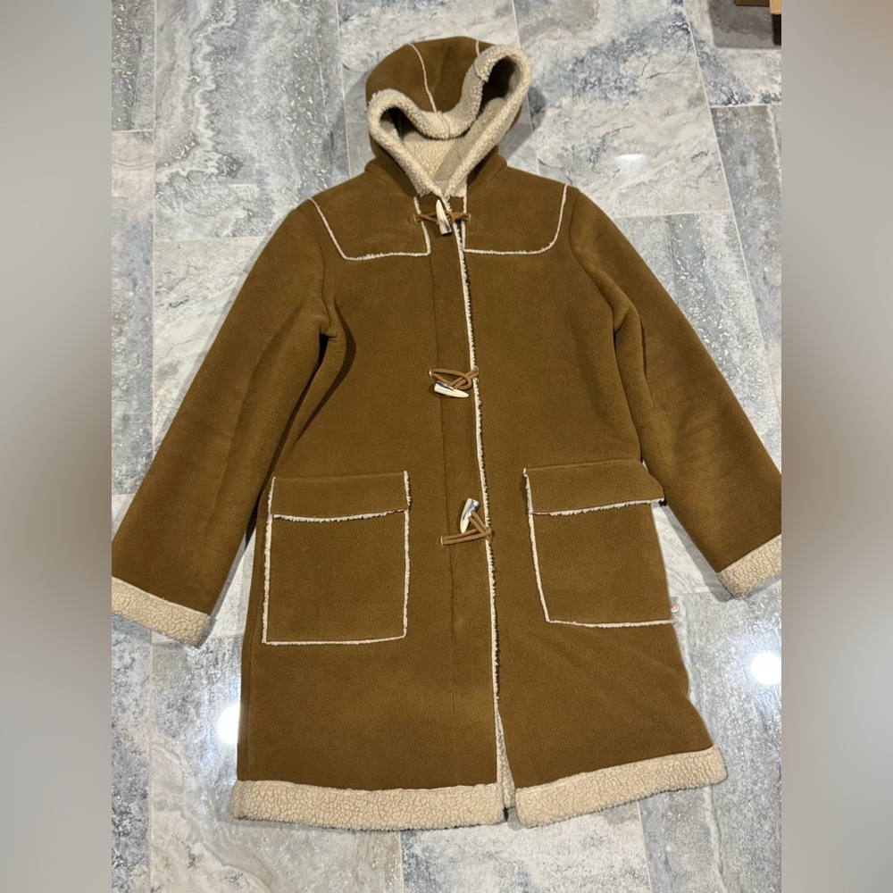 Old Navy Brown and Cream Coat